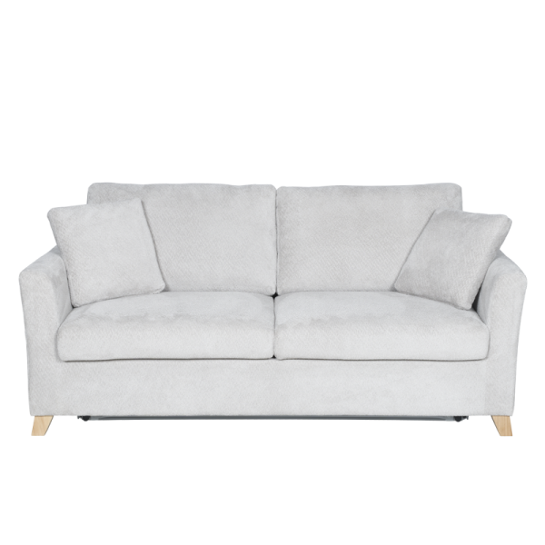 Разтегателен диван - тройка FIZI  - светлосив E05