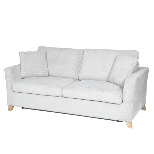 Разтегателен диван - тройка FIZI  - светлосив E05