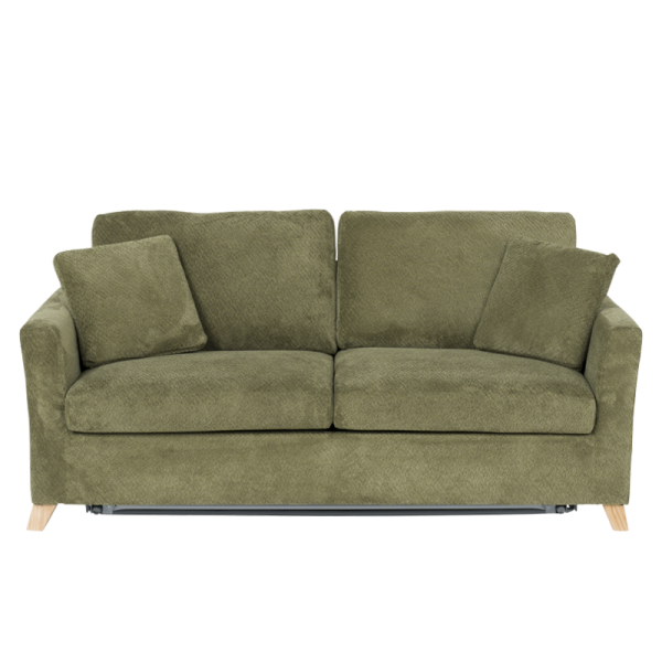 Разтегателен диван - тройка FIZI  - зелен Е75