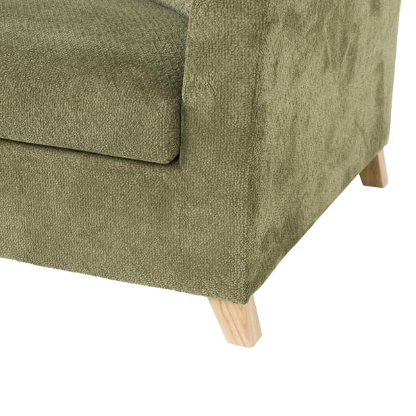 Разтегателен диван - тройка FIZI  - зелен Е75