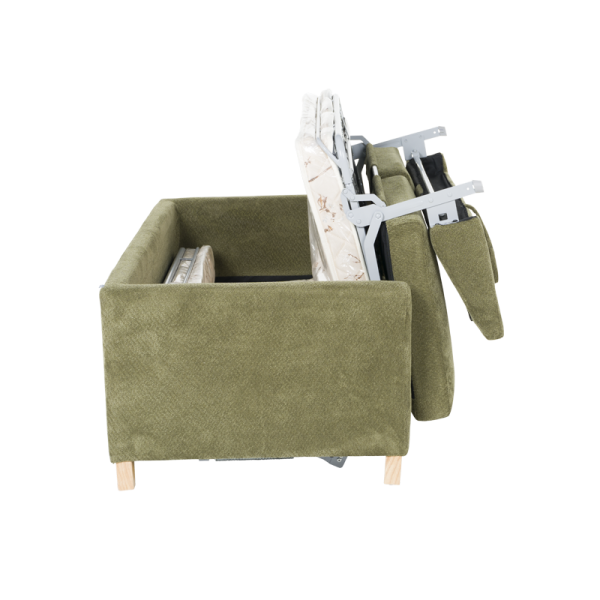 Разтегателен диван - тройка FIZI  - зелен Е75