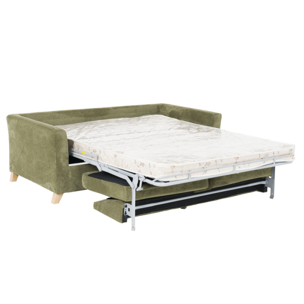 Разтегателен диван - тройка FIZI  - зелен Е75