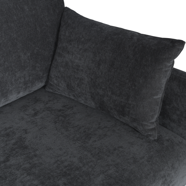 Диван тройка KAMINA - тъмносив M18