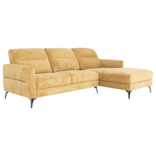 Ъглов диван INGA - жълт V68