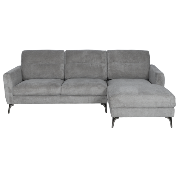 Ъглов диван INGA - сив V11