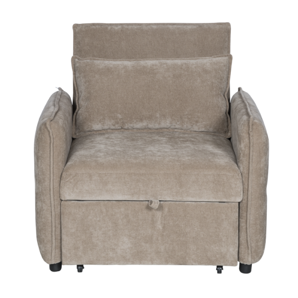 Разтегателен фотьойл AKETI - бежов М34