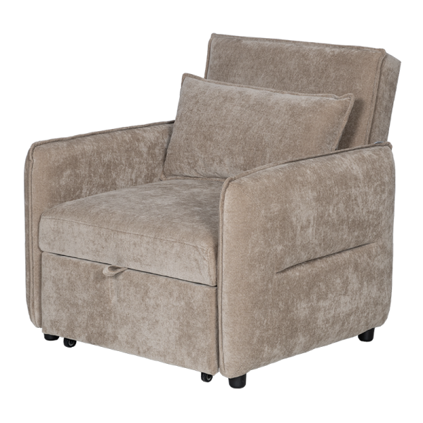 Разтегателен фотьойл AKETI - бежов М34