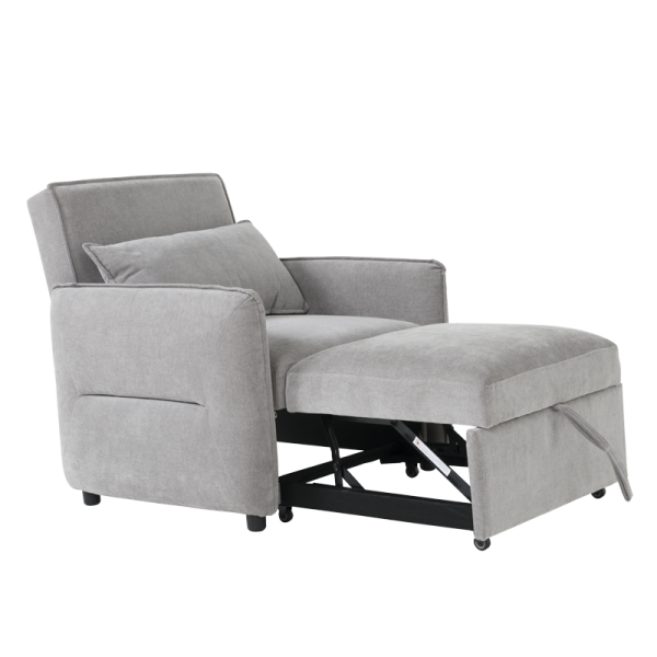 Разтегателен фотьойл AKETI - сив М11