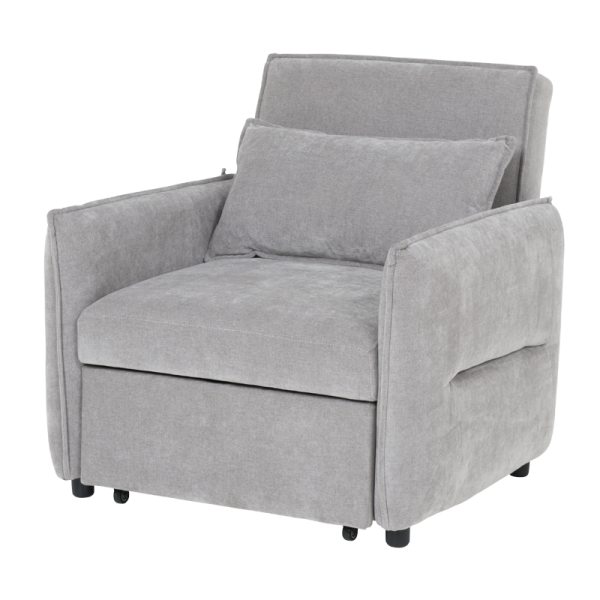 Разтегателен фотьойл AKETI - сив М11