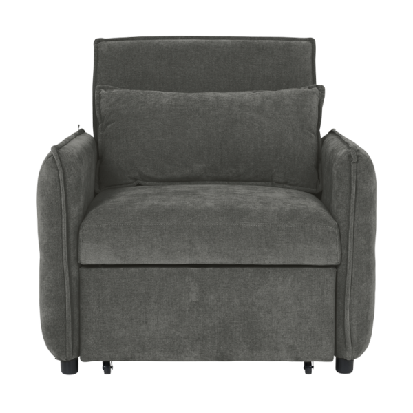 Разтегателен фотьойл AKETI - тъмносив М18