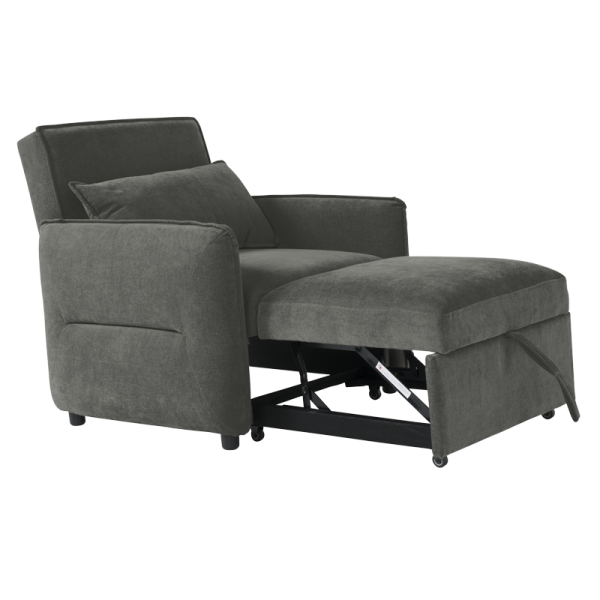 Разтегателен фотьойл AKETI - тъмносив М18