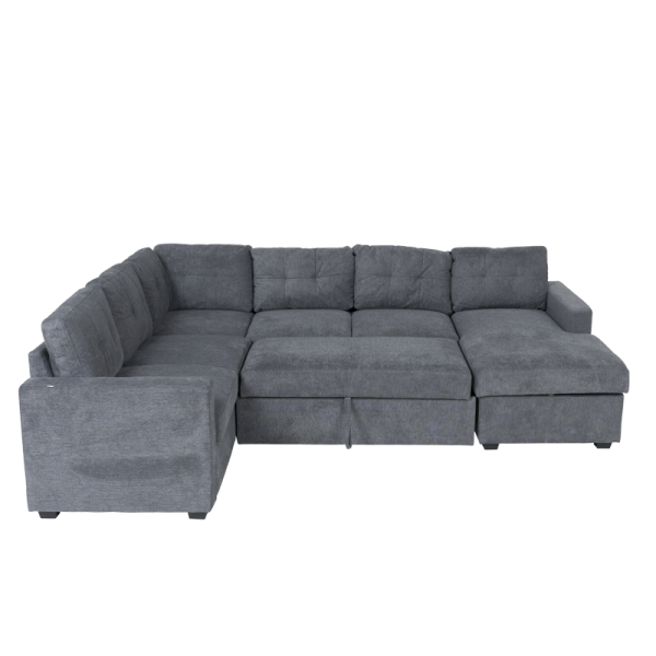 Ъглов разтегателен диван IKELA - сив