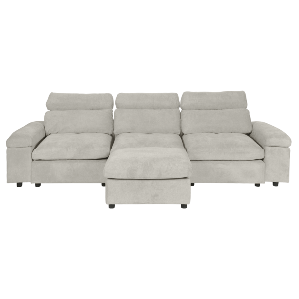 Ъглов диван POKO - шампанско C02