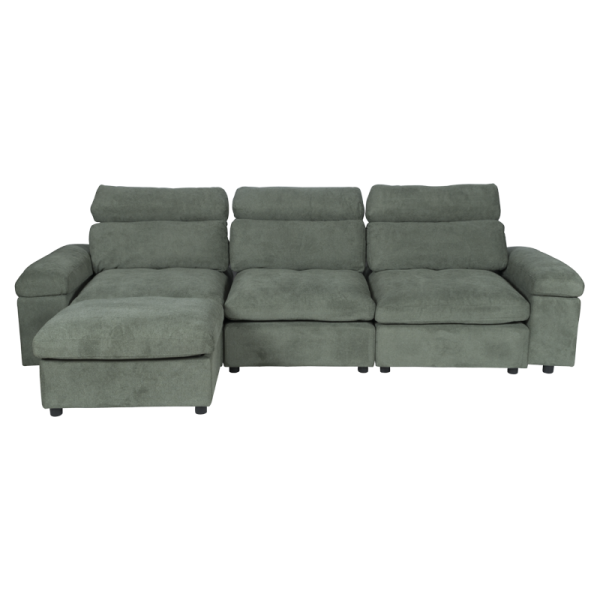 Ъглов диван POKO - зелен C08