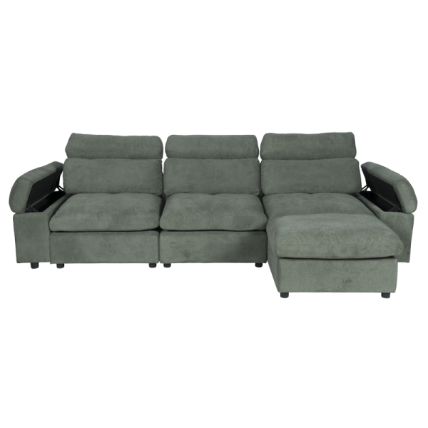 Ъглов диван POKO - зелен C08