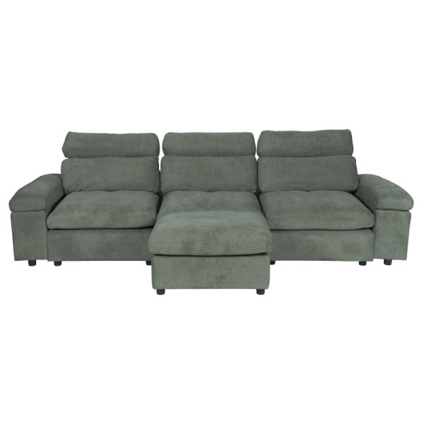 Ъглов диван POKO - зелен C08