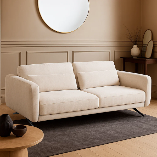 Диван тройка с електически механизъм ILUSIO - светлосив