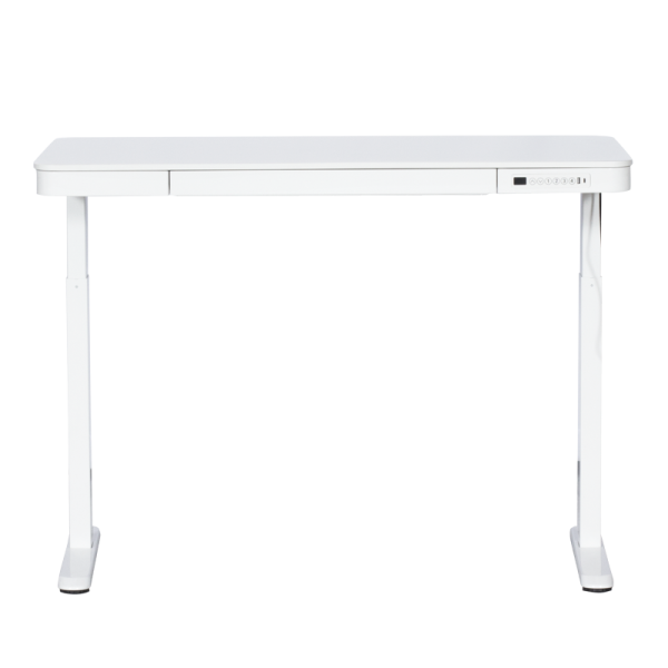 Ергономично регулируемо бюро Carmen CR-118 E - 140 см - бяло