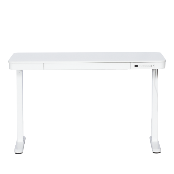 Ергономично регулируемо бюро Carmen CR-118 E - 140 см - бяло