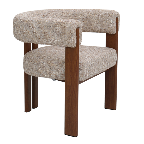 Трапезен стол DOMAR - кафяв 170 RS2