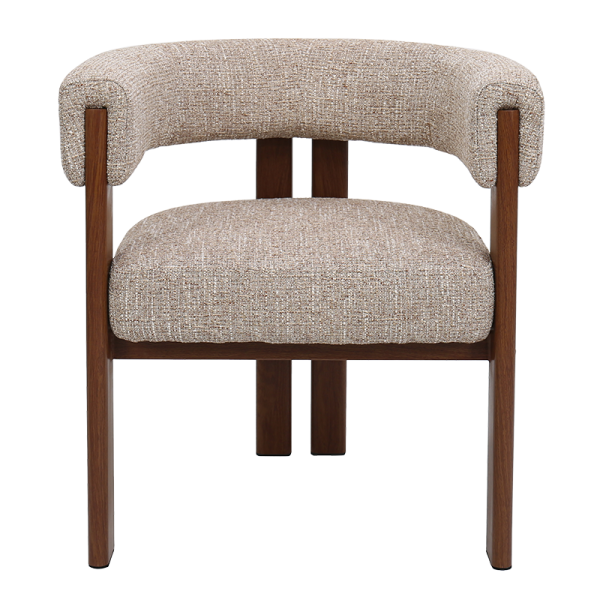 Трапезен стол DOMAR - кафяв 170 RS2