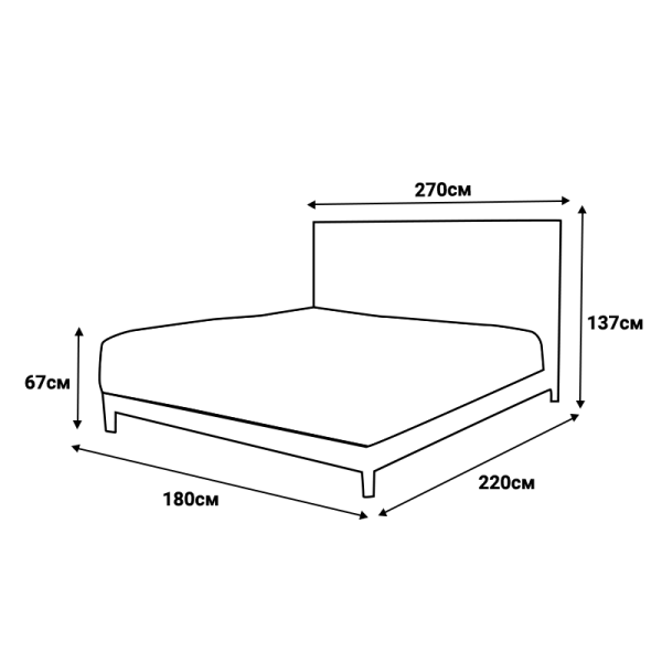 Тапицирана спалня с матрак MOONLIGHT 180 x 200 - бежов 03