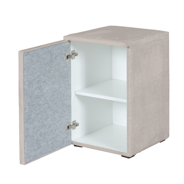 Нощно шкафче за спалня PUZZLE ляво - крем 01