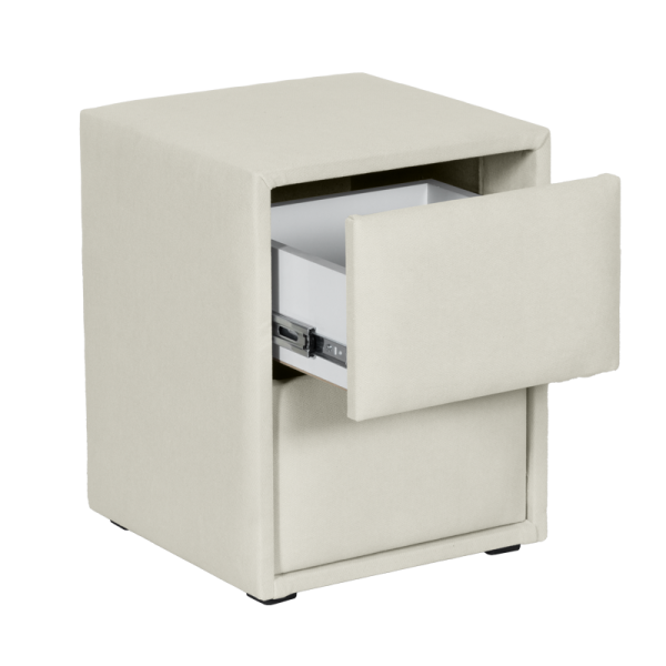 Нощно шкафче за спалня SIESTA - крем 01
