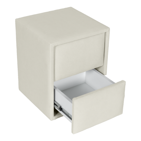 Нощно шкафче за спалня SIESTA - крем 01