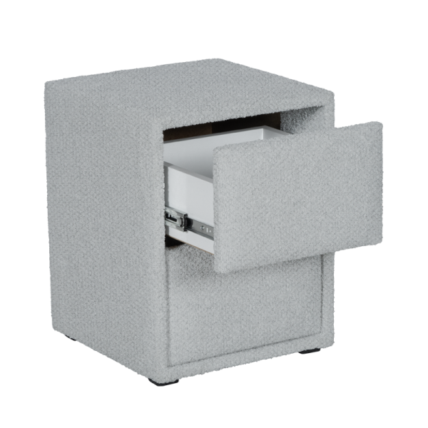 Нощно шкафче за спалня DIANA - светлосив 326