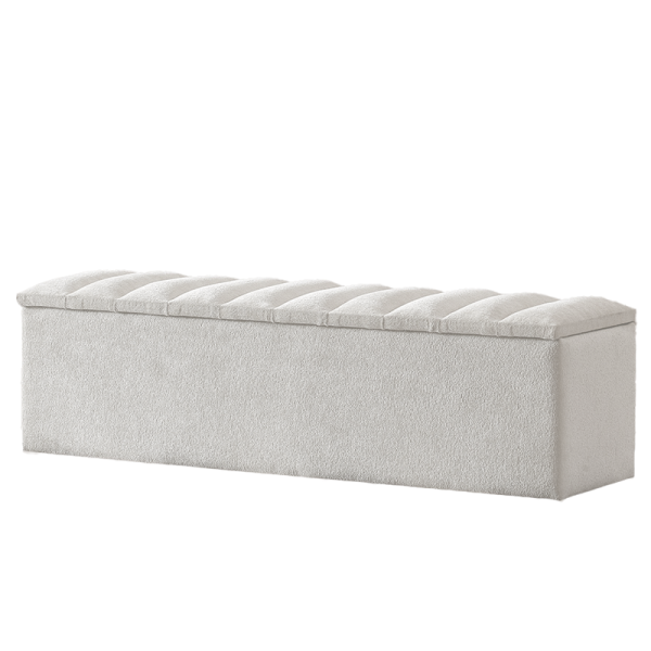 Тапицирана пейка с ракла за спалня FLORIDA 180 x 200 - крем 01