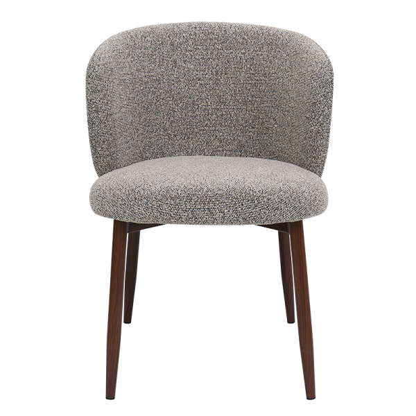 Трапезен стол LETEN - черен-кафяв 170 WAL