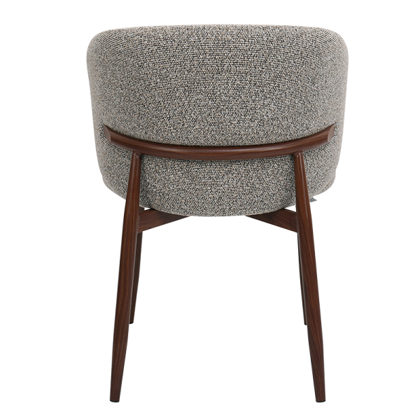 Трапезен стол LETEN - черен-кафяв 170 WAL