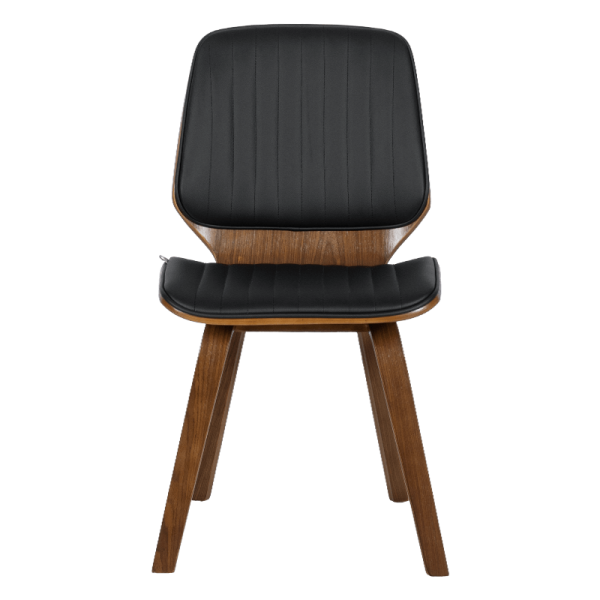 Трапезен стол Carmen 9978 - орех/черен