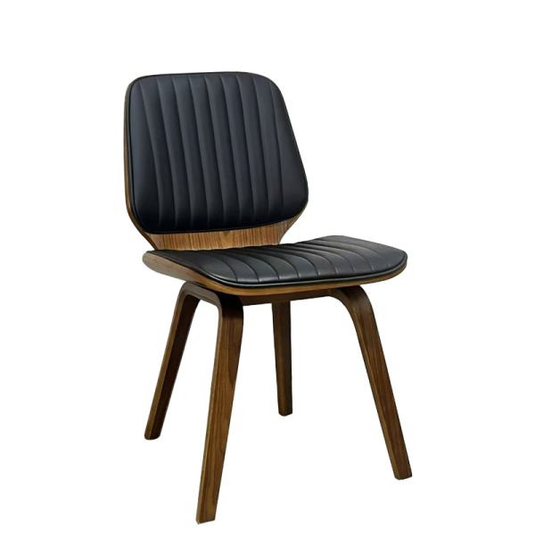 Трапезен стол Carmen 9978 - орех/черен