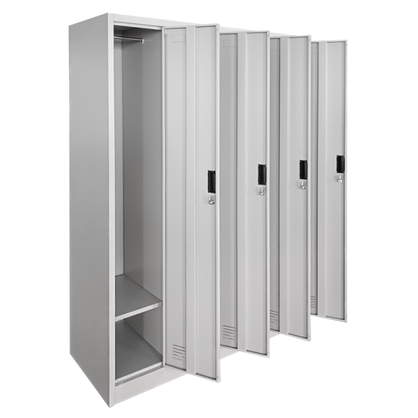 Метален шкаф Carmen CR-1242-4 J - сив