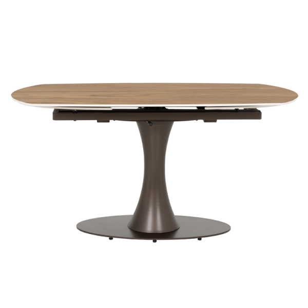 Разтегателна трапезна маса CARLOS - тъмен орех