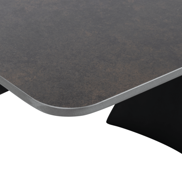 Разтегателна трапезна маса CARORA - черна