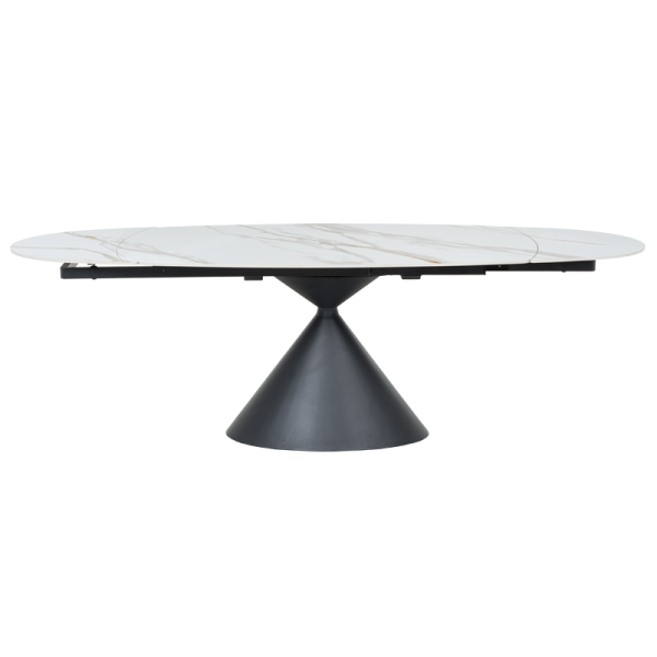 Разтегателна трапезна маса UPATA - бяла