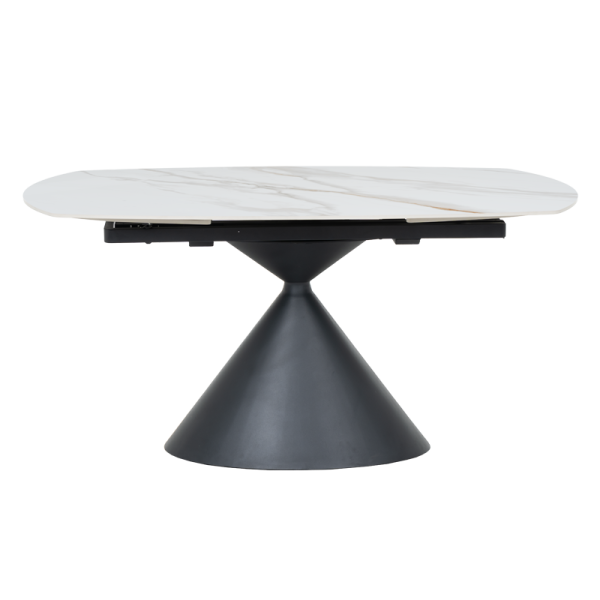 Разтегателна трапезна маса UPATA - бяла