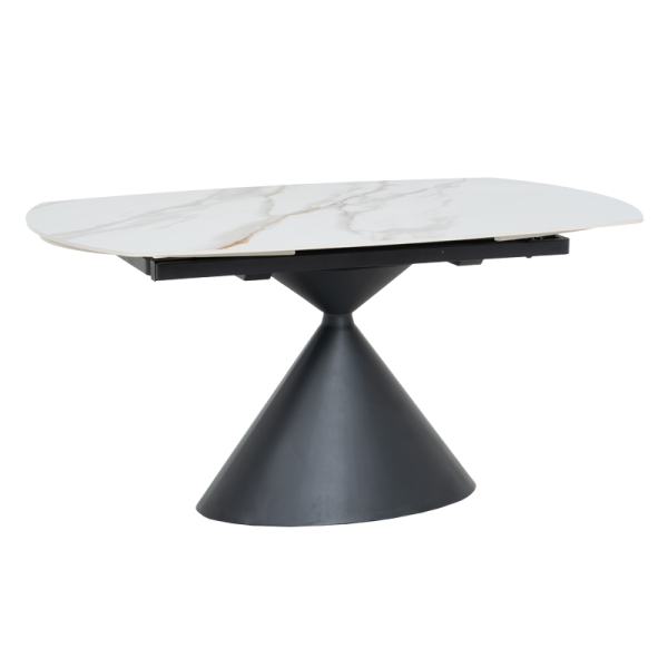 Разтегателна трапезна маса UPATA - бяла