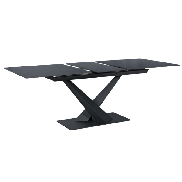 Разтегателна трапезна маса TINACO - черна
