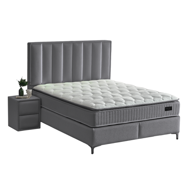 Тапицирана спалня с матрак MINI MOONLIGHT 140 х 200 - сив 16