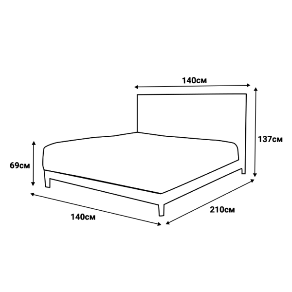 Тапицирана спалня с матрак MINI MOONLIGHT 140 х 200 - сив 16