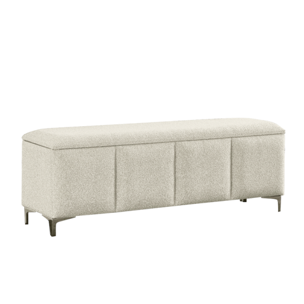 Тапицирана пейка с ракла за спалня I SLEEP 160 x 200 - шампанско 318