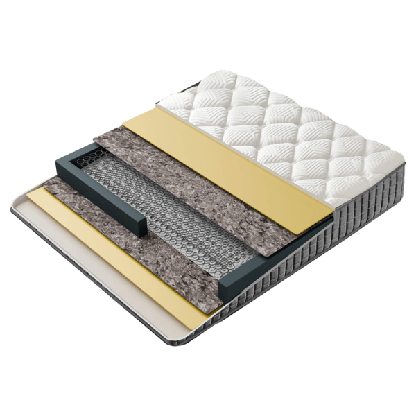 Тапицирана спалня с матрак PERRY LUX 180 x 200 - крем 01