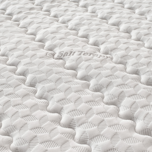 Тапицирана спалня с матрак WAVE 140 x 200 - светлосив 25