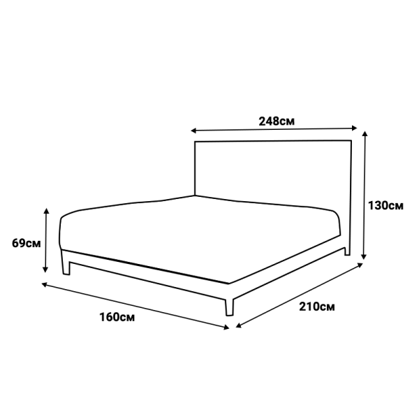 Тапицирана спалня с матрак ATHENA 160 х 200 - сив 13