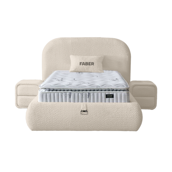 Тапицирано легло с матрак FABER 90 х 200 - лате 06