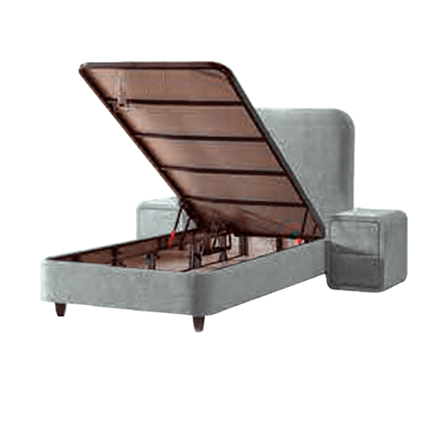 Тапицирано легло с матрак COMO PRO 90 x 200 - сив P